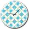 Designart 'Retro Ornamental Pattern I Mid-Century Modern Wall Clock